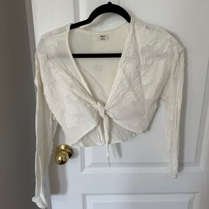 Wilfred White Tie-Front Top